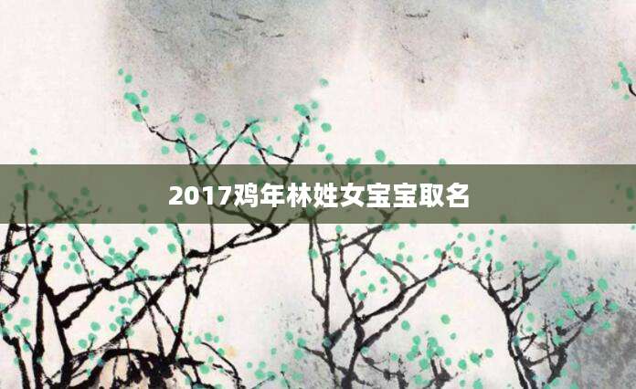 2017鸡年林姓女宝宝取名